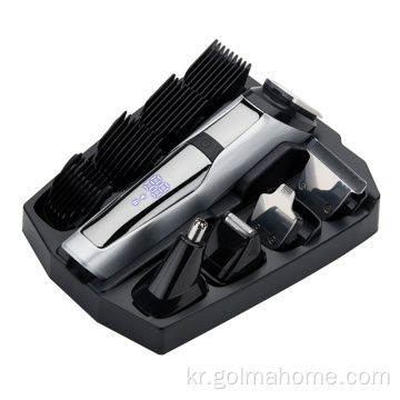 남성용 방수 정리 키트 5 in 1 hair clipper 남자 손질 세트 바디 수염 머리 트리머